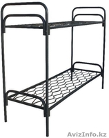 Металлические кровати одноярусные и двухъярусные от производителя оптом - Изображение #1, Объявление #924519