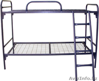 МЕТАЛЛИЧЕСКИЕ КРОВАТИ ОДНОЯРУСНЫЕ ОТ 750 РУБ, ДВУХЪЯРУСНЫЕ ОТ 1400 РУБ - Изображение #2, Объявление #1005519