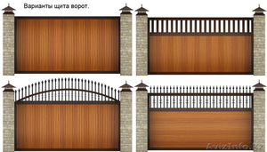 Уличные распашные ворота в алюминиевой раме с заполнением сэндвич панелями SWG-A - Изображение #5, Объявление #1565753