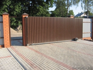 Уличные откатные ворота с заполнением профлистом Revolution SLD - Изображение #2, Объявление #1566359