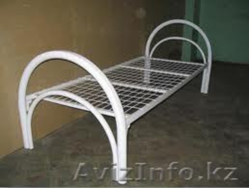 Металлические кровати одноярусные и двухъярусные для рабочих, строителей, отелей - Изображение #10, Объявление #924522