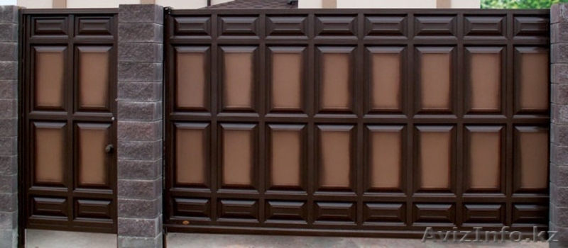 Филенчатые ворота в Актобе - Изображение #1, Объявление #1076646