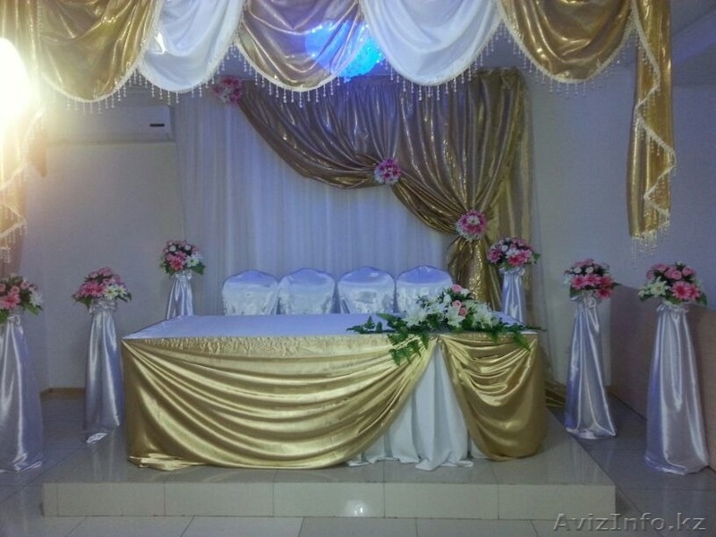 Оформление свадеб, президиума молодоженов, акжол, стойки с цветами - Изображение #1, Объявление #1109845
