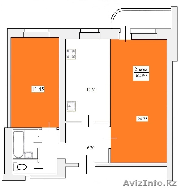 Продажа 1к., 2х, 3х квартир в новом жилом доме  - Изображение #2, Объявление #1052737
