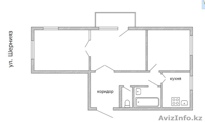 3-х квартира, 63 м², 2 эт. - Изображение #2, Объявление #1170165