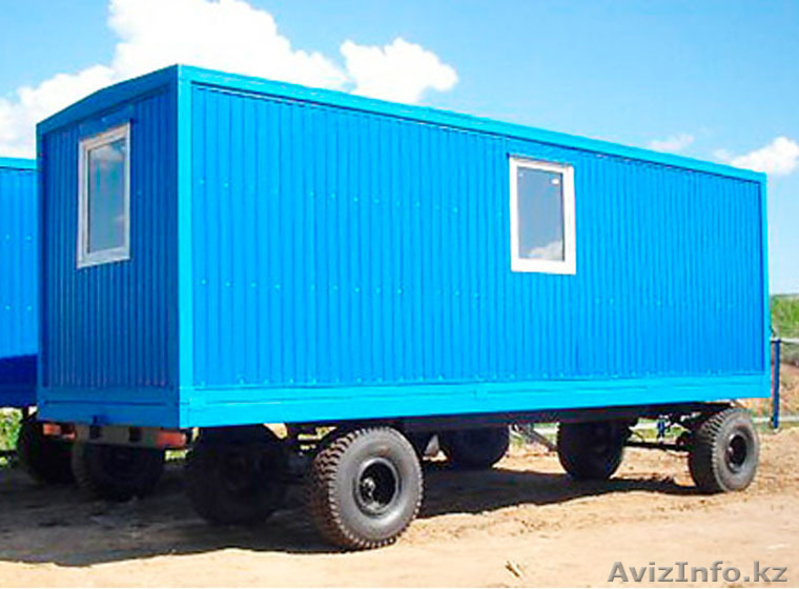 вагончики жилые мобильные на колесах и простые стационарные разных размеров - Изображение #1, Объявление #1272908