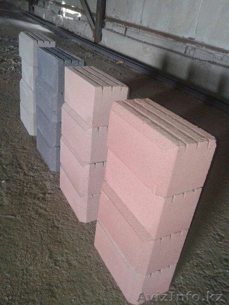 Пескоблоки-камень стеновой с фаской в любом цвете, 390*188*190мм. - Изображение #3, Объявление #1342652